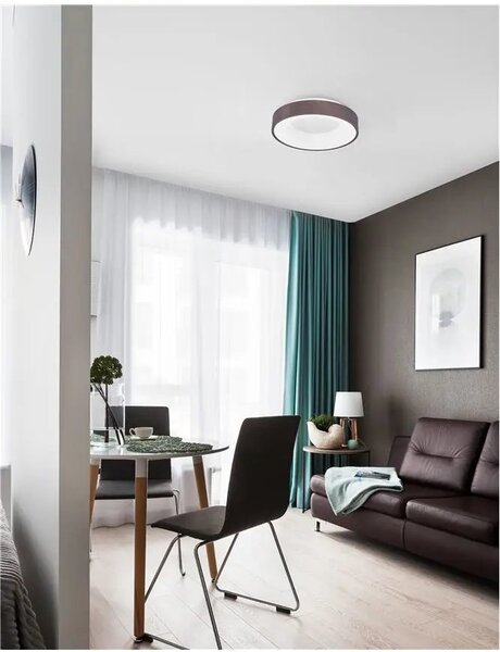 Stropní svítidlo LED se stmíváním Rando Thin 38 3000K hnědá