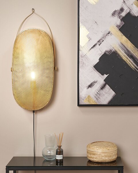 Nástěnná lampa KUNTHI Mosazná Kov
