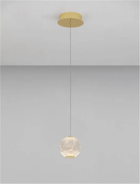 Lustr na lanku Brillante 12 zlaté – LED