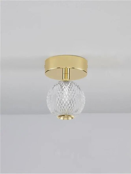 LED stropní svítidlo Brillante zlatá