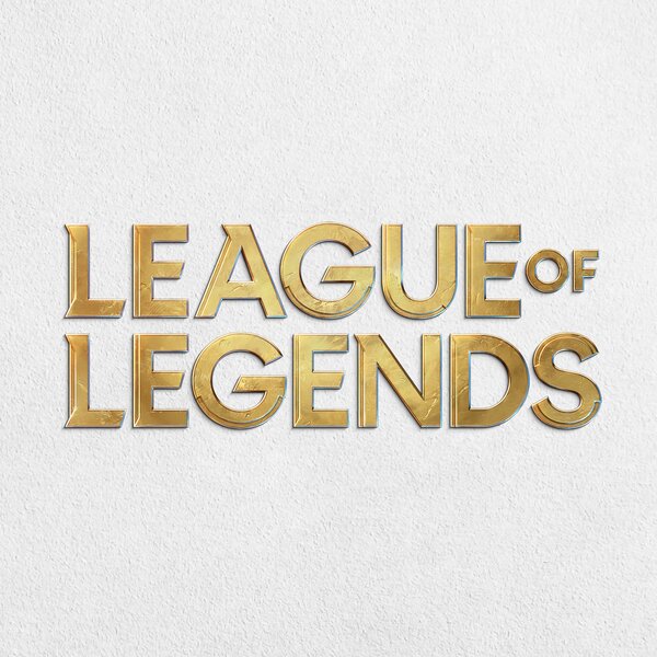 DUBLEZ | Barevné logo na stěnu - League of Legends