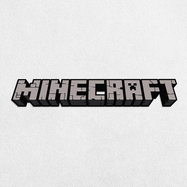 DUBLEZ | Barevný nápis na stěnu - Minecraft