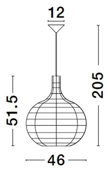 Rustikální lustr Griffin 46 Ratan – E27
