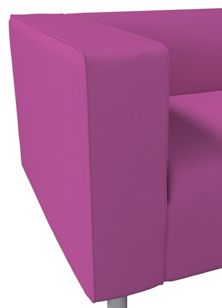 Potah na pohovku IKEA Klippan 2-místná barva růžová látka pletený vzor