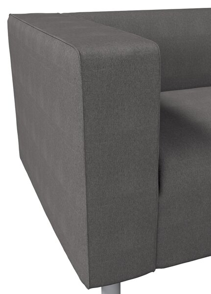 Potah na pohovku IKEA Klippan 2-místná barva šedá látka pletený vzor