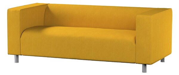 Potah na pohovku IKEA Klippan 2-místná barva žlutá látka pletený vzor