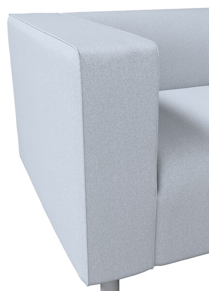 Potah na pohovku IKEA Klippan 2-místná barva modrá látka pletený vzor