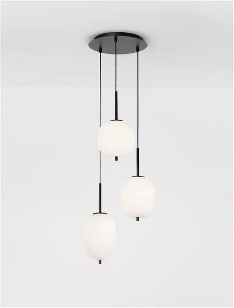 Retro lustr Lato B 30 černé – E14