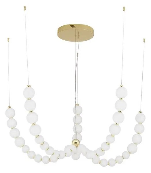 Lustr na lanku Perla 118 zlaté – LED