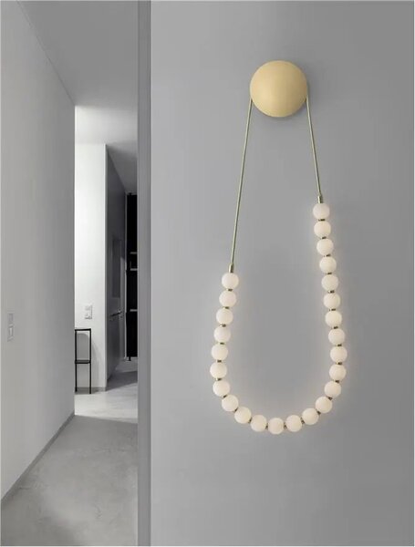 Designové nástěnné svítidlo Perla zlaté – LED