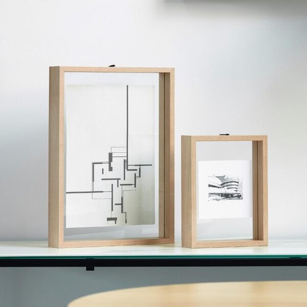 Přírodní dřevěný fotorámeček Kave Home Flavina 31 x 22 cm