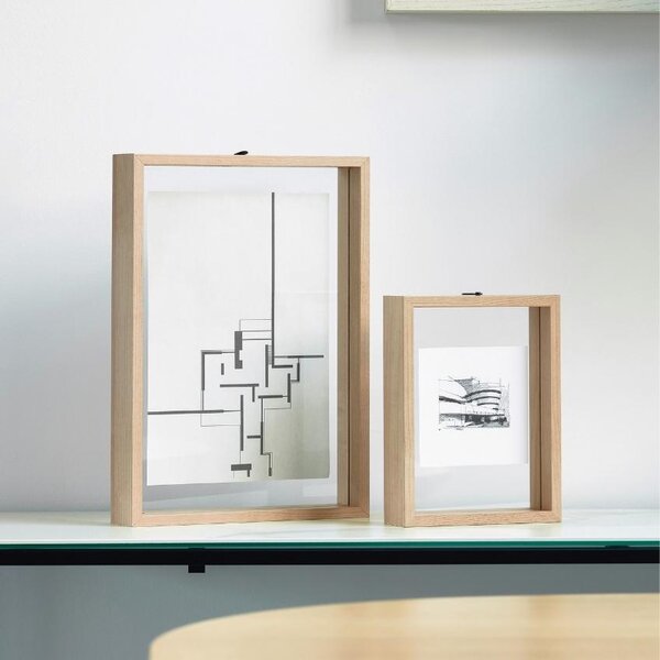 Přírodní dřevěný fotorámeček Kave Home Flavina 19 x 14 cm