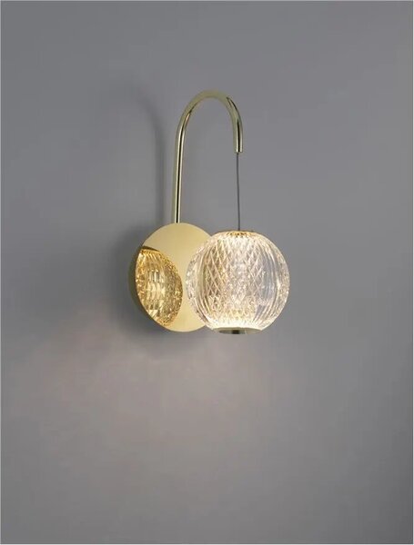 Designové nástěnné svítidlo Brillante zlatá – LED