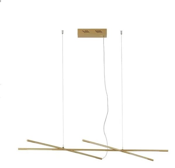 LED lustr Raccio 115 zlaté – Zlatá