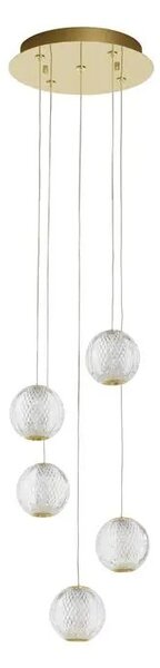 Lustr na lanku Brillante 30 zlaté – LED