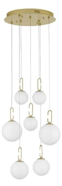 Rustikální lustr Hook 56.6 zlaté – LED