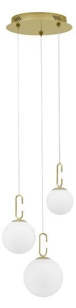 Rustikální lustr Hook 39 zlaté – LED