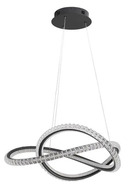 LED lustr Ginevra 57 černé