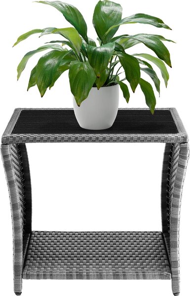 DB Garden Zahradní odkládací stolek Gerid 45 cm šedý