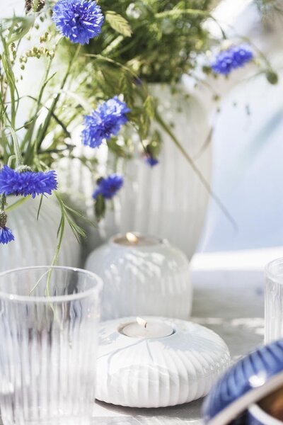 Kähler Design Svícen Hammershøi Tea Light White - 6,5 cm KD123