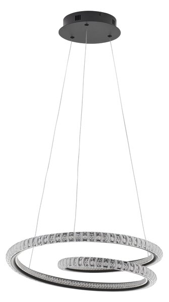 LED lustr Ginevra 48 černé