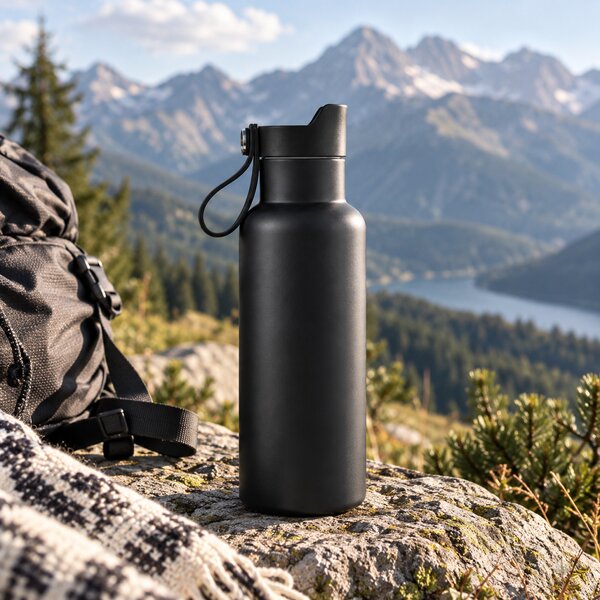 Termoláhev s poutkem Balti, 500ml, Vinga, černá