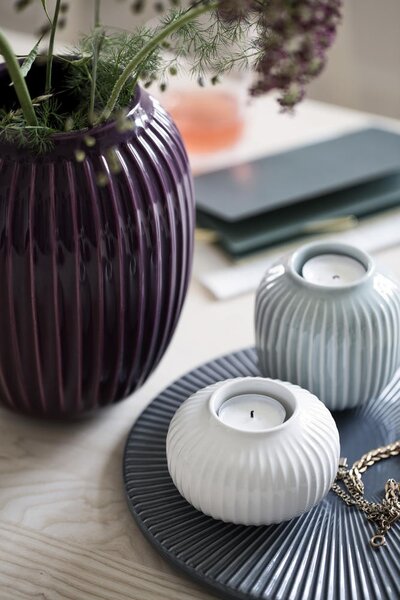 Kähler Design Svícen Hammershøi Tea Light White - 6,5 cm KD123