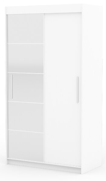 ADRK Šatní zrcadlová skříň posuvná ESTI W, bílá Šířka (cm): 120