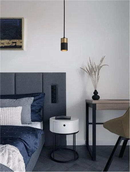 Moderní lustr Pogno B 56 černé – Černá