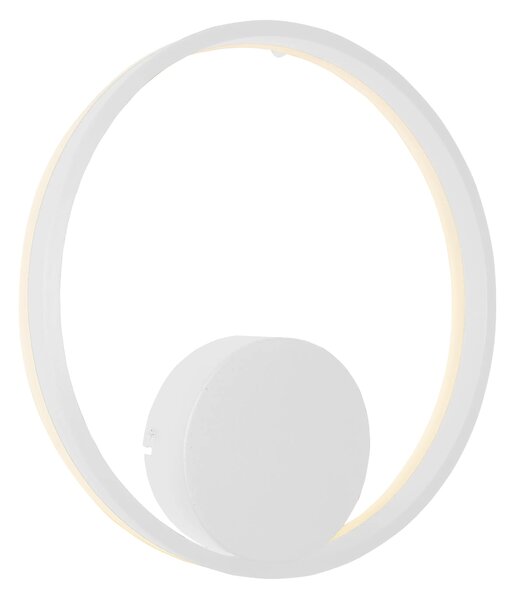 LED nástěnné svítidlo Halo 40 bílé – 1 x 24 W