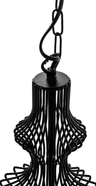 Závěsná lampa KOLVA Kov Černá