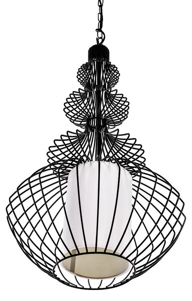 Závěsná lampa KOLVA Kov Černá