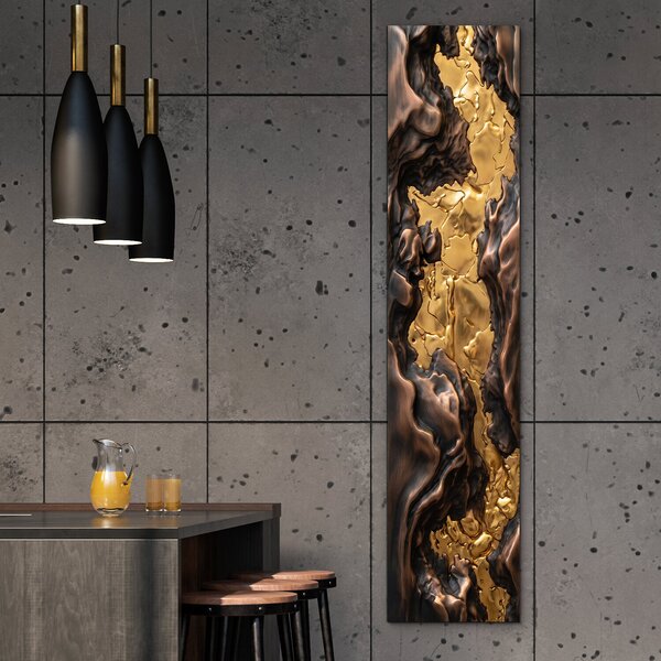 DUBLEZ | Luxusní abstraktní panel - Aurum | UV tisk, Premium