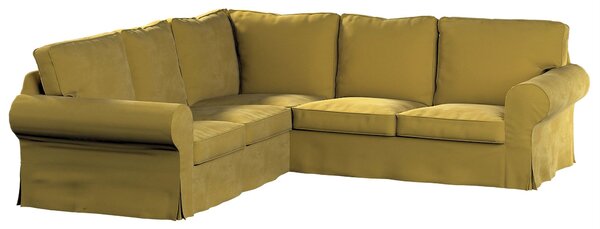 Potah na pohovku IKEA Ektorp rohová barva zelená látka lesklé, sametová