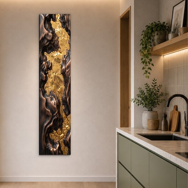 DUBLEZ | Luxusní abstraktní panel - Aurum | UV tisk, Premium