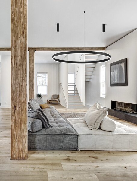 LED lustr Motif 150 černé stmívatelné – Černá