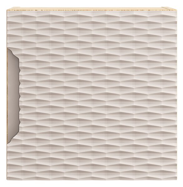 Comad Koupelnová skříňka závěsná horní Qubik Ocean Beige 35 béžová/dub olejovaný