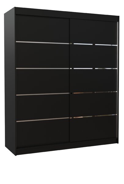 ADRK Šatní skříň posuvná SPECTRA B 180, černá