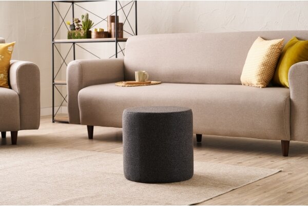 Taburet RONDO pr. 40 cm tmavě hnědá