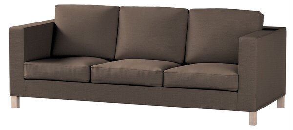 Potah na pohovku IKEA Karlanda 3-místná nerozkládací, krátký barva hnědá látka pletený vzor
