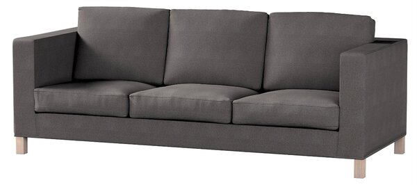 Potah na pohovku IKEA Karlanda 3-místná nerozkládací, krátký barva šedá látka pletený vzor