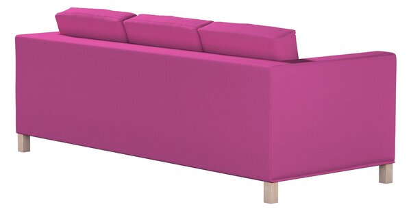 Potah na pohovku IKEA Karlanda 3-místná nerozkládací, krátký barva růžová látka pletený vzor