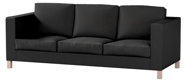Potah na pohovku IKEA Karlanda 3-místná nerozkládací, krátký barva černá látka pletený vzor