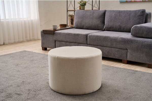 Taburet RABO pr. 58 cm krémová