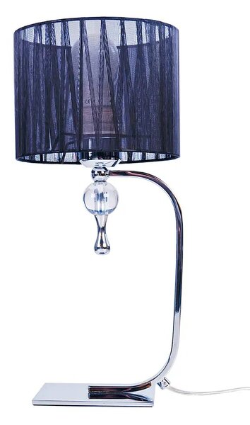 Retro stolní lampa Impress černé – Černá