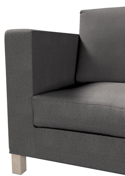 Potah na pohovku IKEA Karlanda 3-místná nerozkládací, krátký barva šedá látka pletený vzor