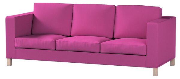 Potah na pohovku IKEA Karlanda 3-místná nerozkládací, krátký barva růžová látka pletený vzor