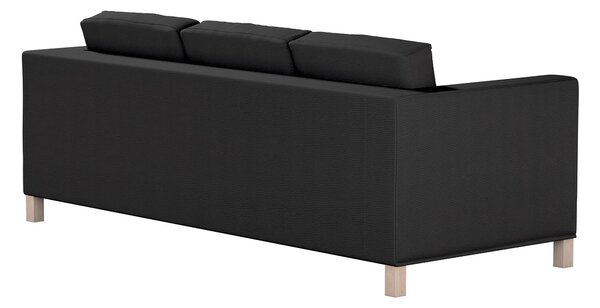 Potah na pohovku IKEA Karlanda 3-místná nerozkládací, krátký barva černá látka pletený vzor