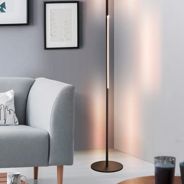 LED stojací lampa Teta – Černá