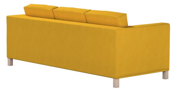 Potah na pohovku IKEA Karlanda 3-místná nerozkládací, krátký barva žlutá látka pletený vzor